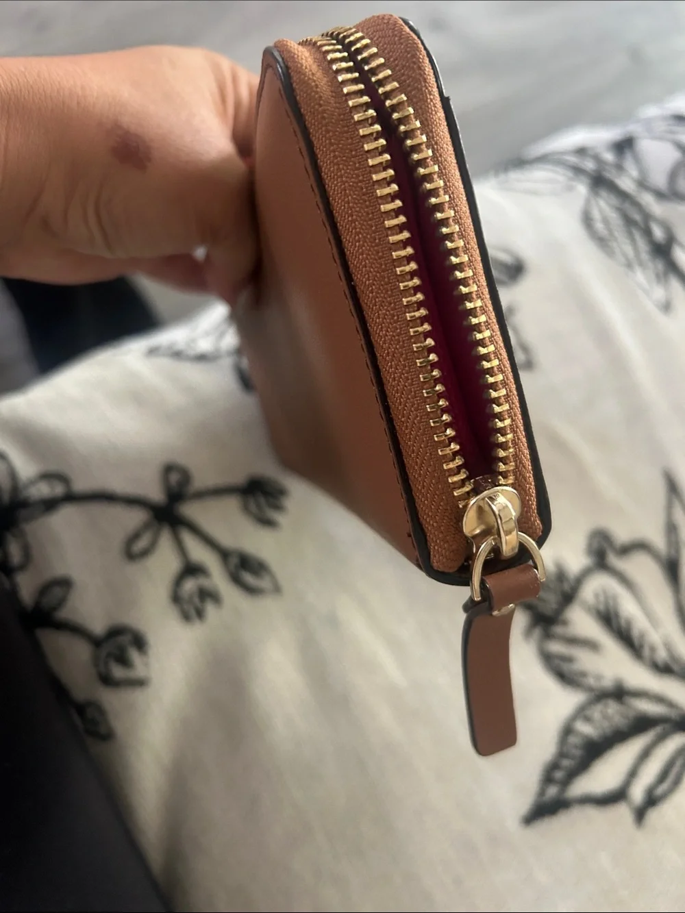 kate spade Brown Zip-Around Leather Wallet